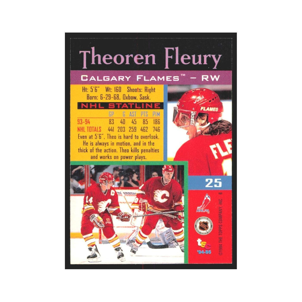 1994 Stadium Club Theoren Fleury Calgary Flames #25