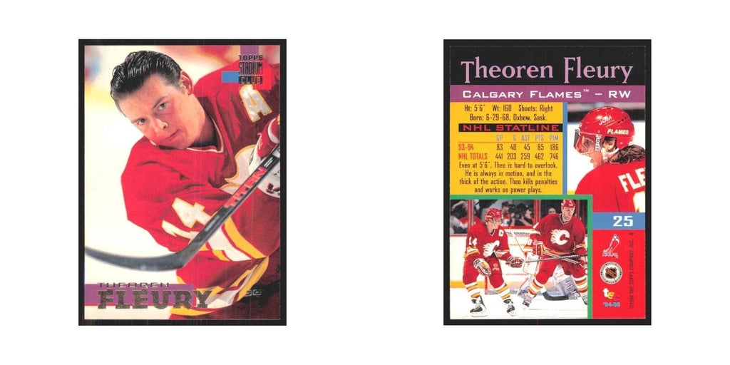 1994 Stadium Club Theoren Fleury Calgary Flames #25