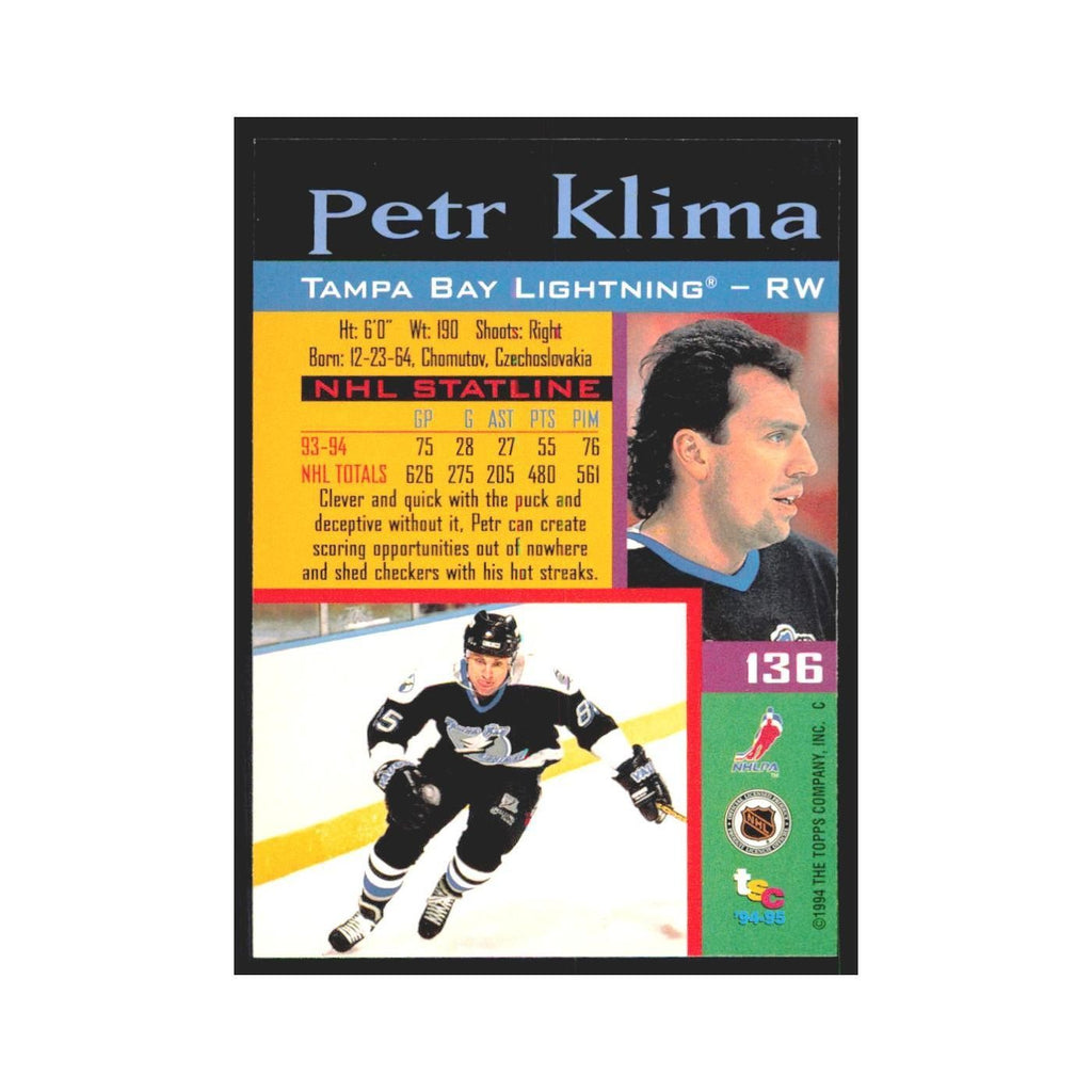 1994 Stadium Club Petr Klima Tampa Bay Lightning #136