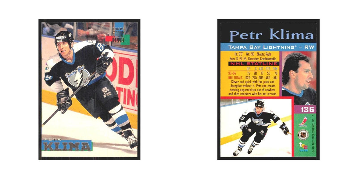 1994 Stadium Club Petr Klima Tampa Bay Lightning #136