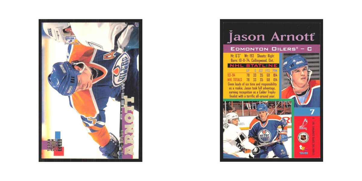 1994 Stadium Club Jason Arnott Edmonton Oilers #7