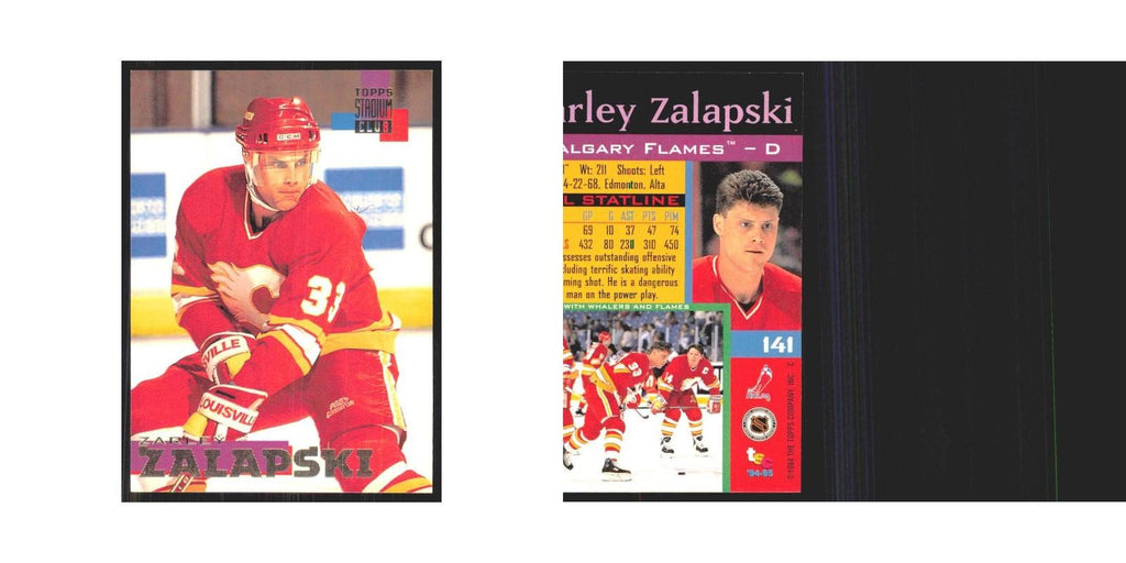 1994 Stadium Club Zarley Zalapski Calgary Flames #141