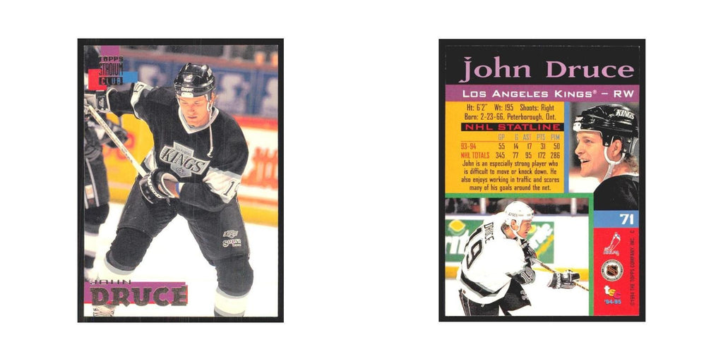 1994 Stadium Club John Druce Los Angeles Kings #71