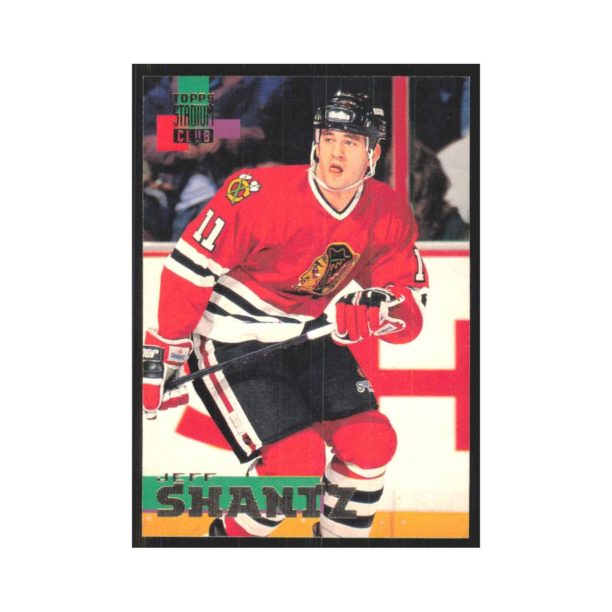 1994 Stadium Club Jeff Shantz Chicago Blackhawks #92