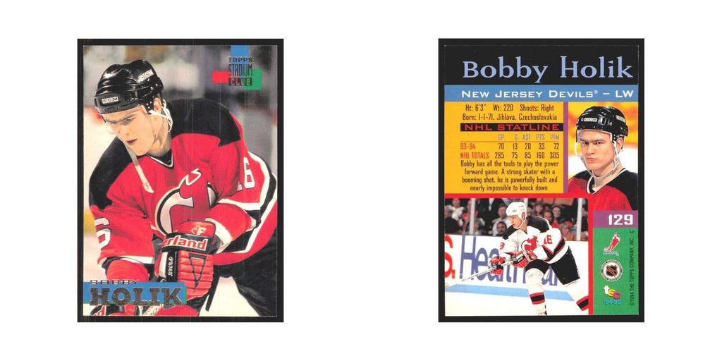 1994 Stadium Club Bobby Holik New Jersey Devils #129