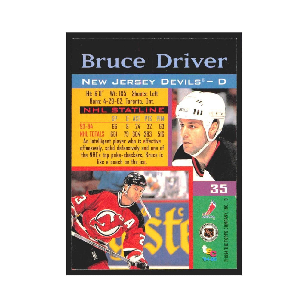 1994 Stadium Club Bruce Driver New Jersey Devils #35