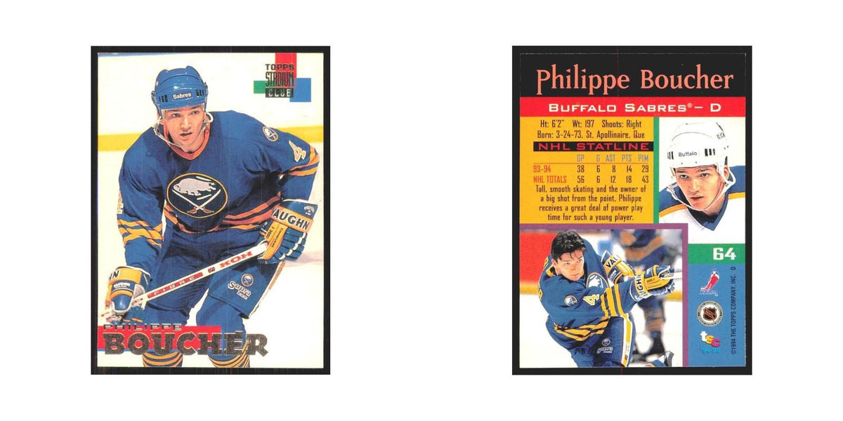 1994 Stadium Club Philippe Boucher Buffalo Sabres #64