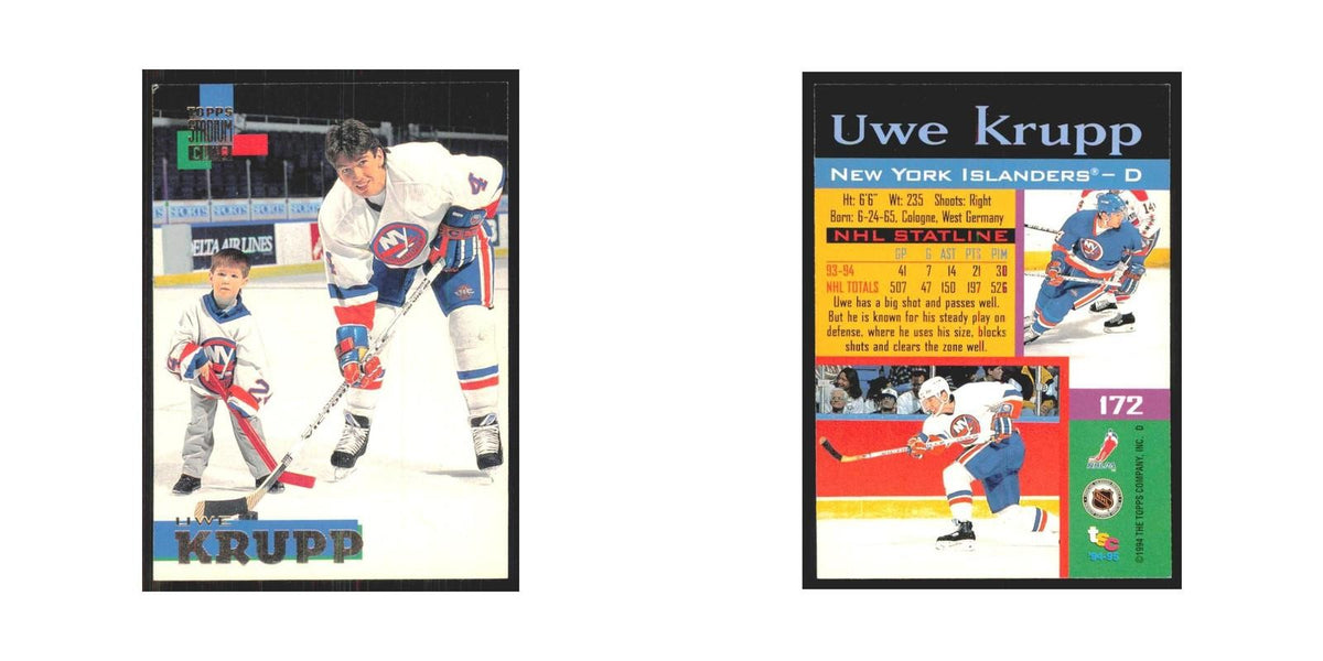 1994 Stadium Club Uwe Krupp New York Islanders #172