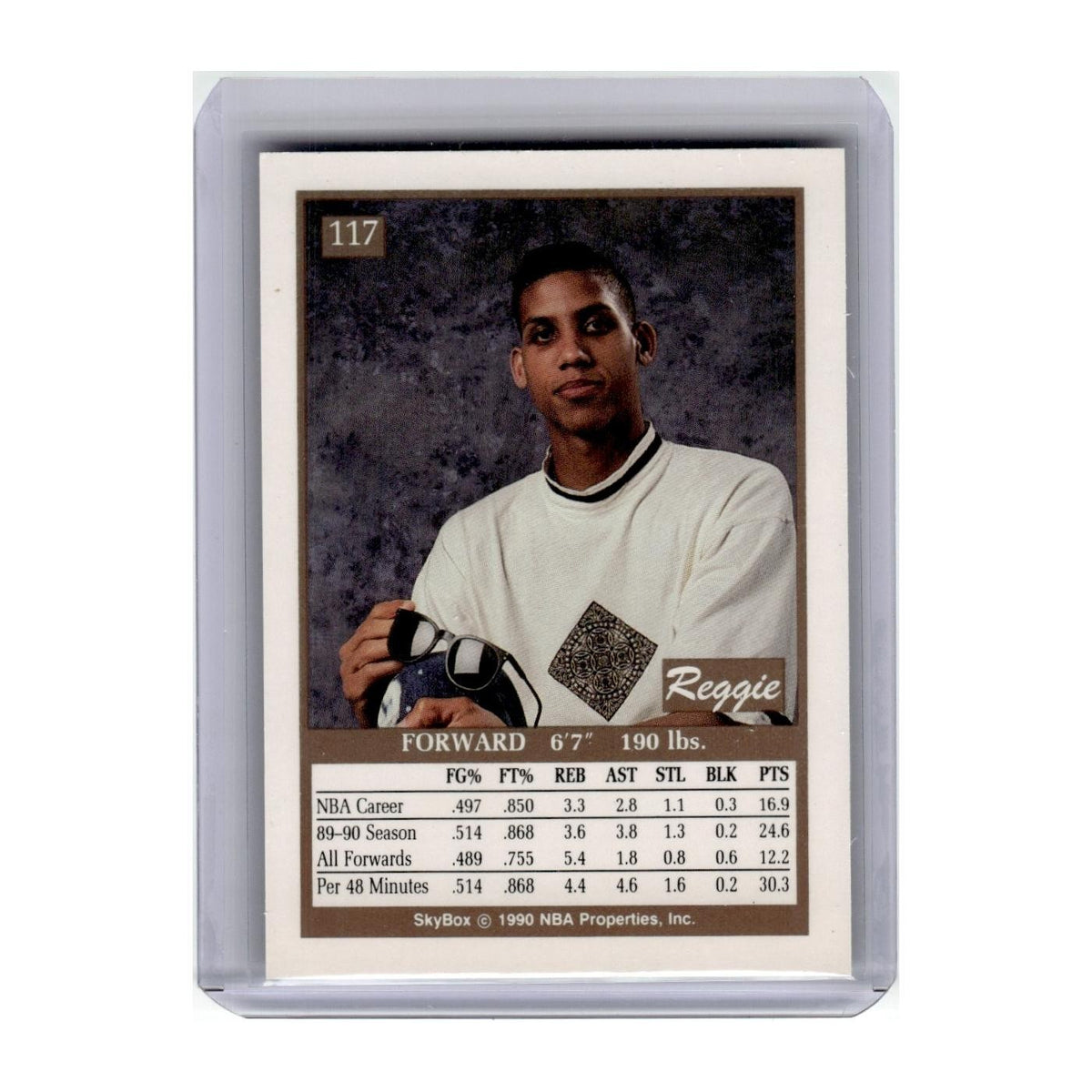 1990 SkyBox Reggie Miller Pacers #117