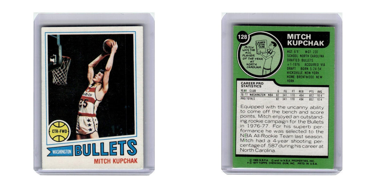 1977 Topps Mitch Kupchak Washington Bullets #128