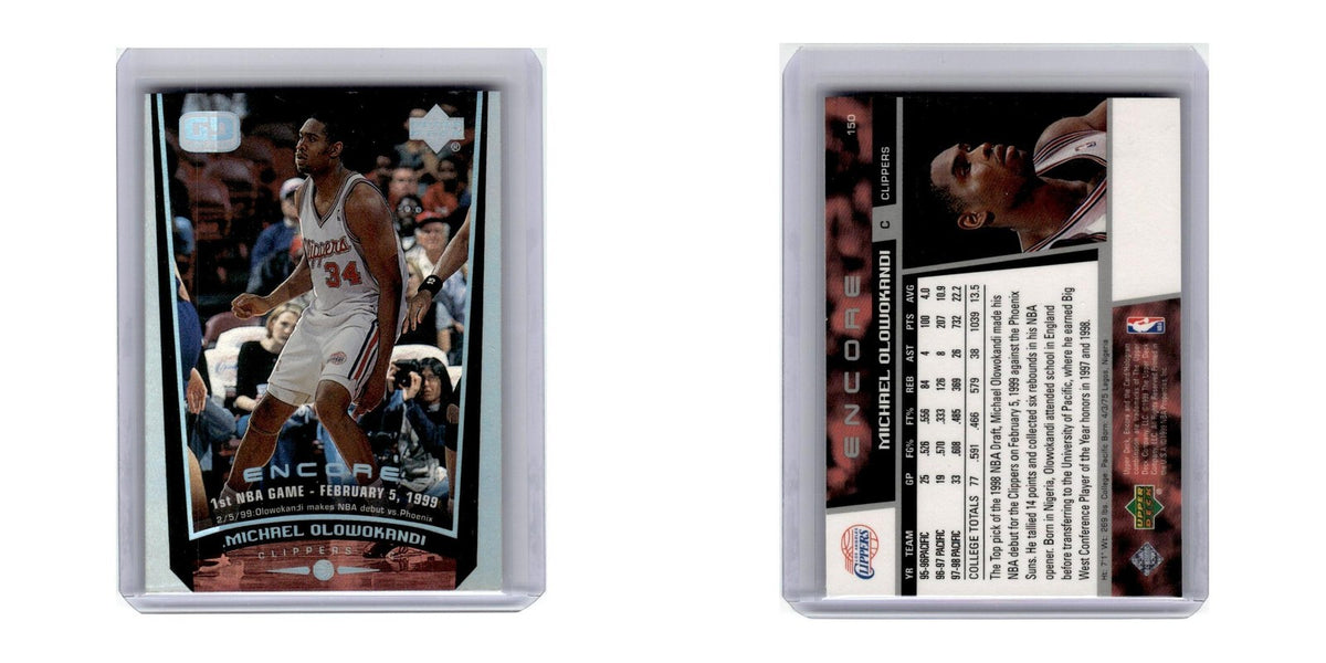 1998 Upper Deck Encore Michael Olowokandi RC Clippers #150
