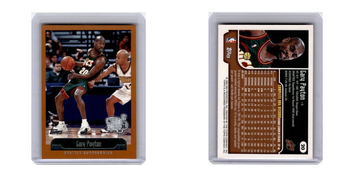1999 Topps Gary Payton Seattle SuperSonics #20