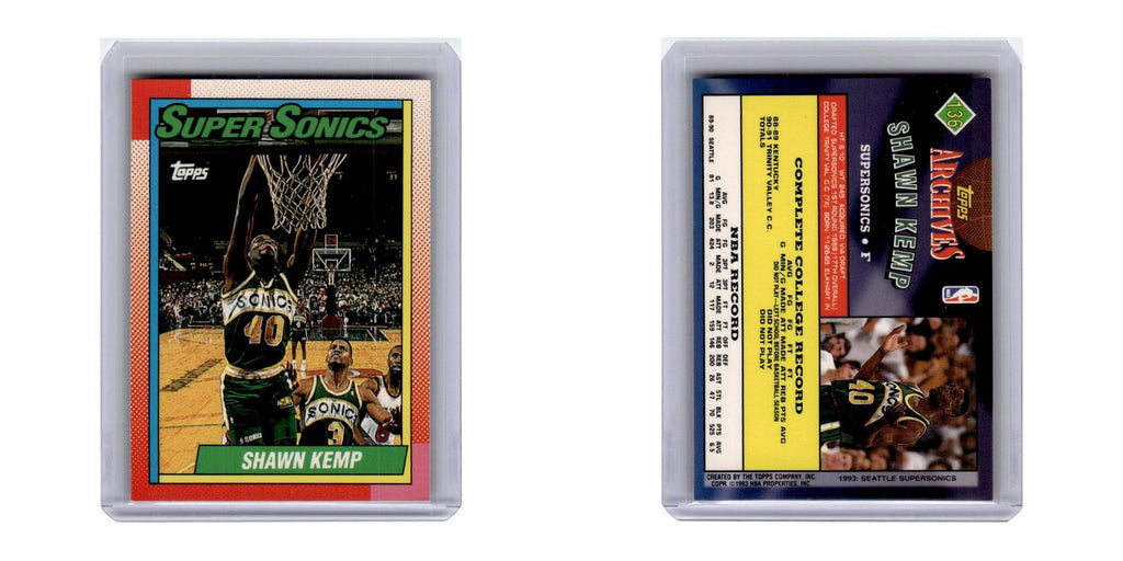 1992 Topps Archives Shawn Kemp Seattle SuperSonics #136