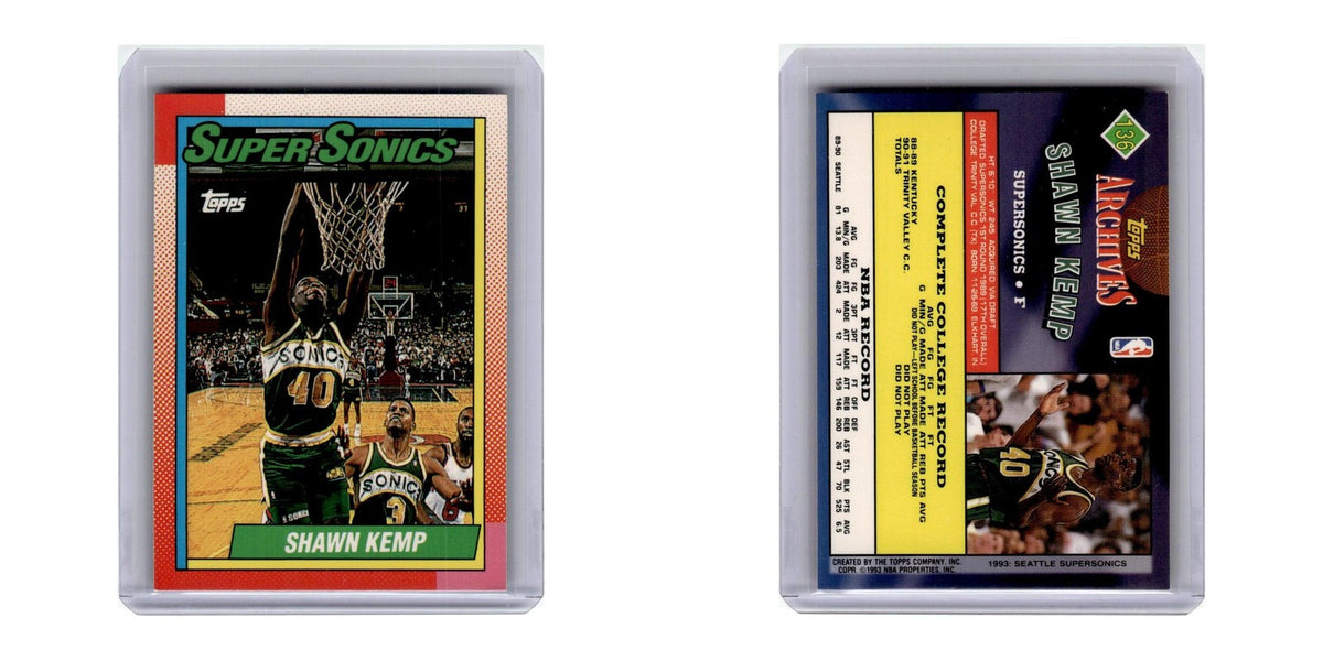 1992 Topps Archives Shawn Kemp Seattle SuperSonics #136