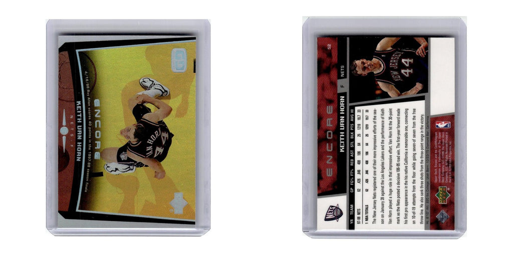 1998 Upper Deck Encore Keith Van Horn Nets #52