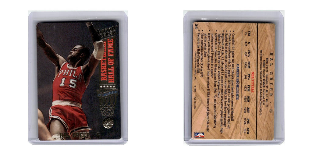 1993 Action Packed Hall of Fame Hal Greer 76ers #34