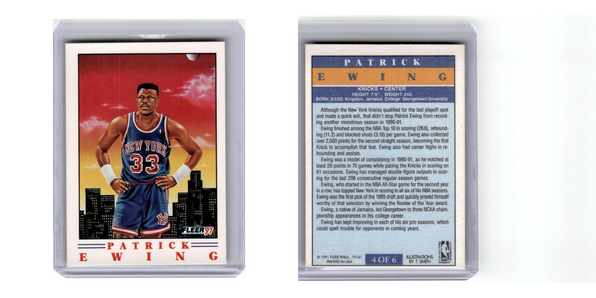 1991 Fleer Pro-Visions Patrick Ewing Knicks #4