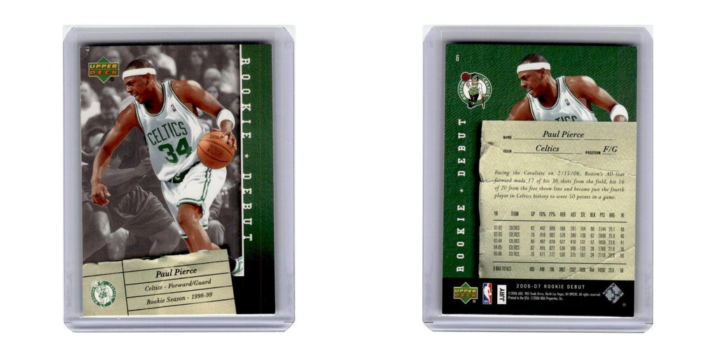 2006 Upper Deck Rookie Debut Paul Pierce Celtics #6