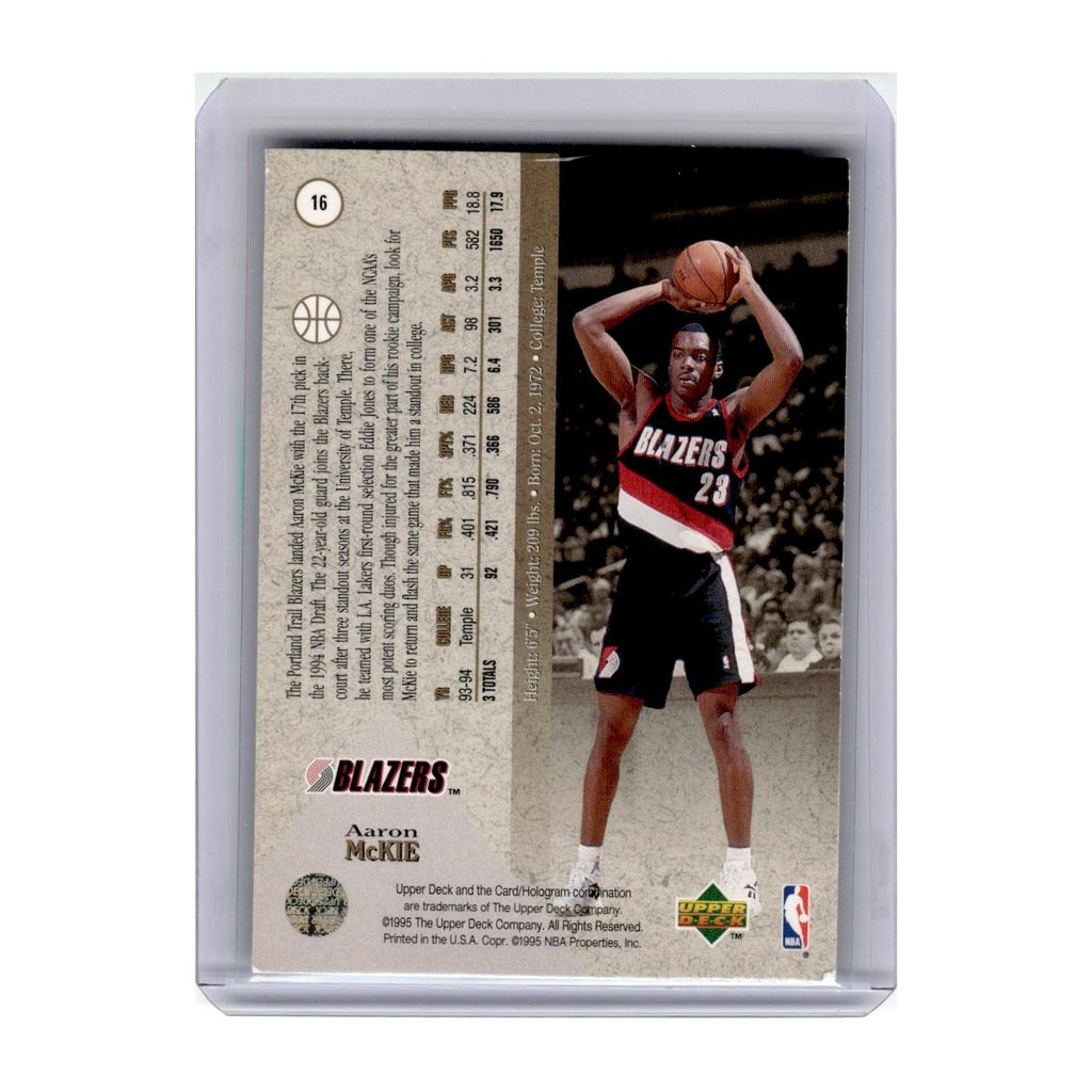 1995 Upper Deck SP Aaron McKie RC Blazers #16