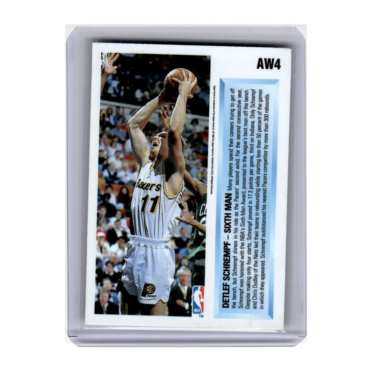 1992 Upper Deck Detlef Schrempf Pacers #AW4