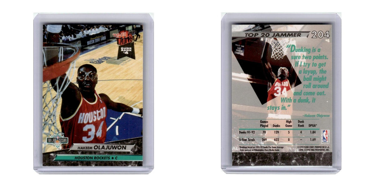 1993 Ultra Hakeem Olajuwon Rockets #204