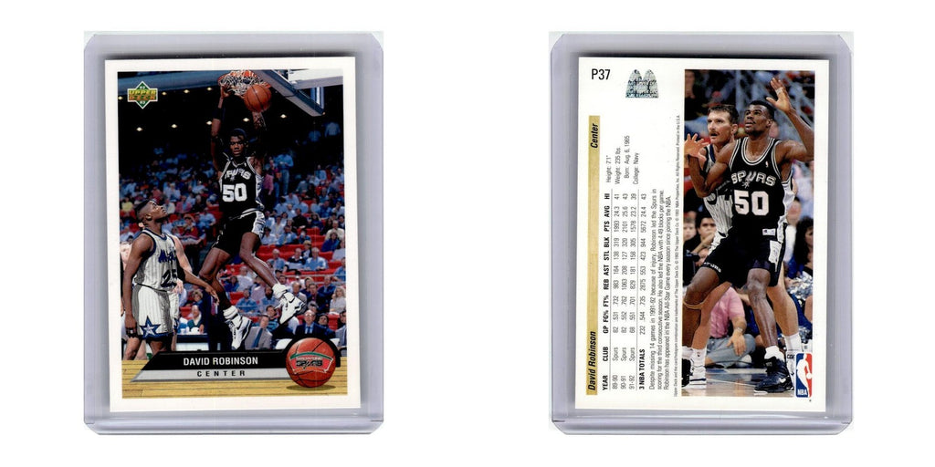 1992 Upper Deck McDonald's David Robinson Spurs #P37