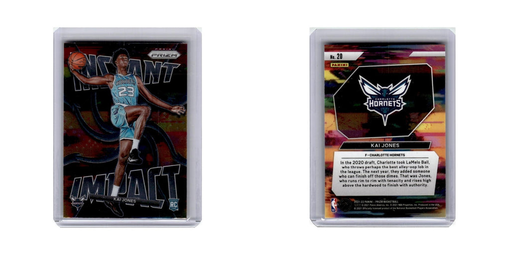 Kai Jones Rookie 2021 Panini Prizm Instant Impact #20 Charlotte Hornets NM
