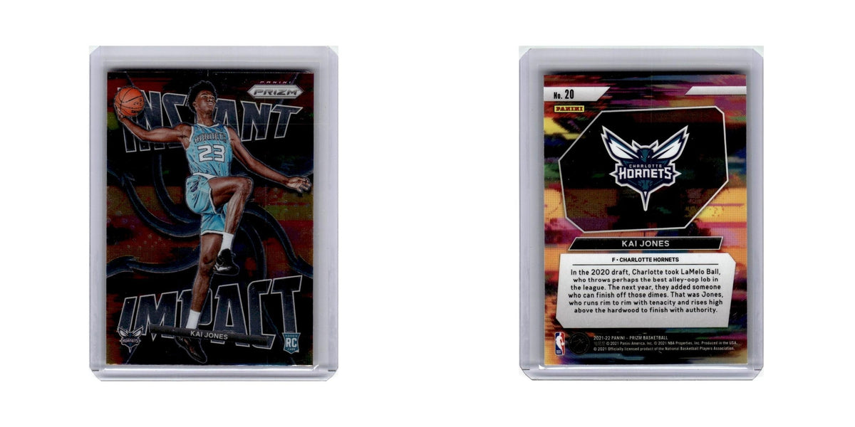 Kai Jones Rookie 2021 Panini Prizm Instant Impact #20 Charlotte Hornets NM