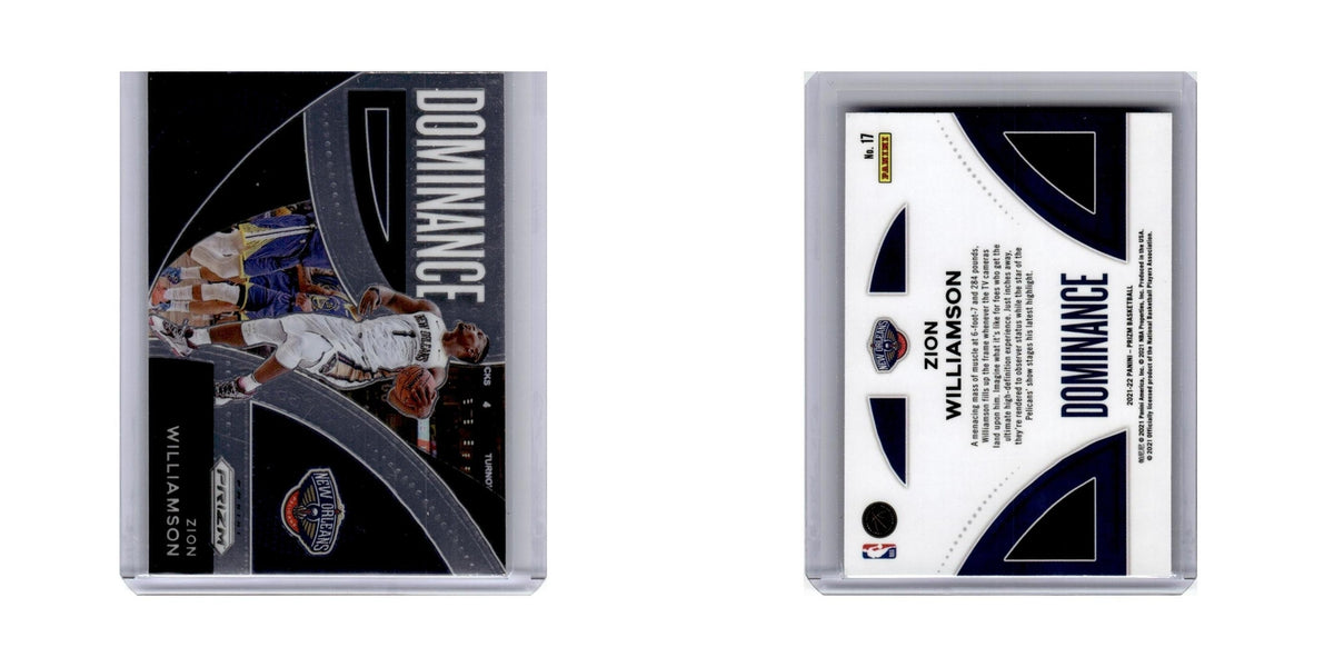 Zion Williamson 2021 Panini Prizm Dominance #17 New Orleans Pelicans NM