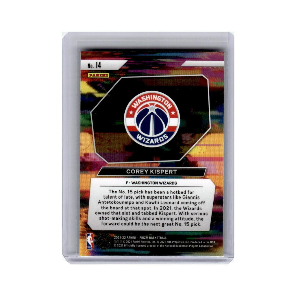 Corey Kispert Rookie 2021 Panini Prizm Instant Impact #14 Washington Wizards NM