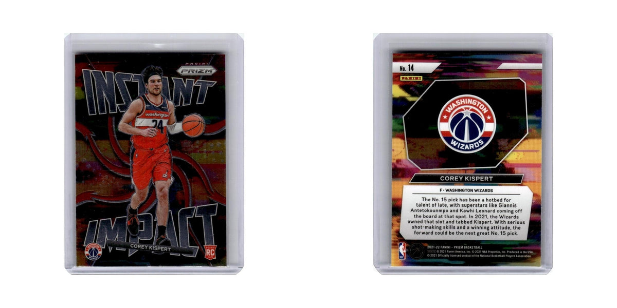 Corey Kispert Rookie 2021 Panini Prizm Instant Impact #14 Washington Wizards NM