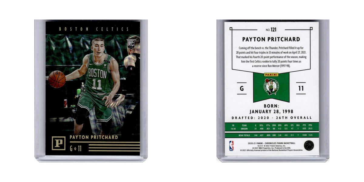 Payton Pritchard Rookie 2020 Panini Chronicles #121 Boston Celtics NM