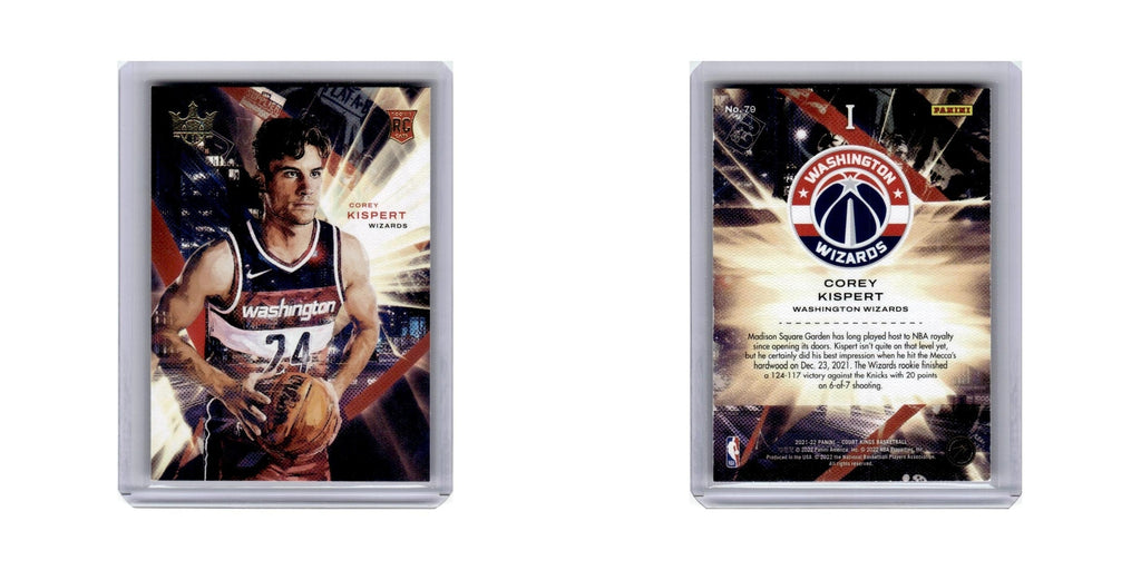 Corey Kispert Rookie 2021 Panini Court Kings #79 Washington Wizards NM