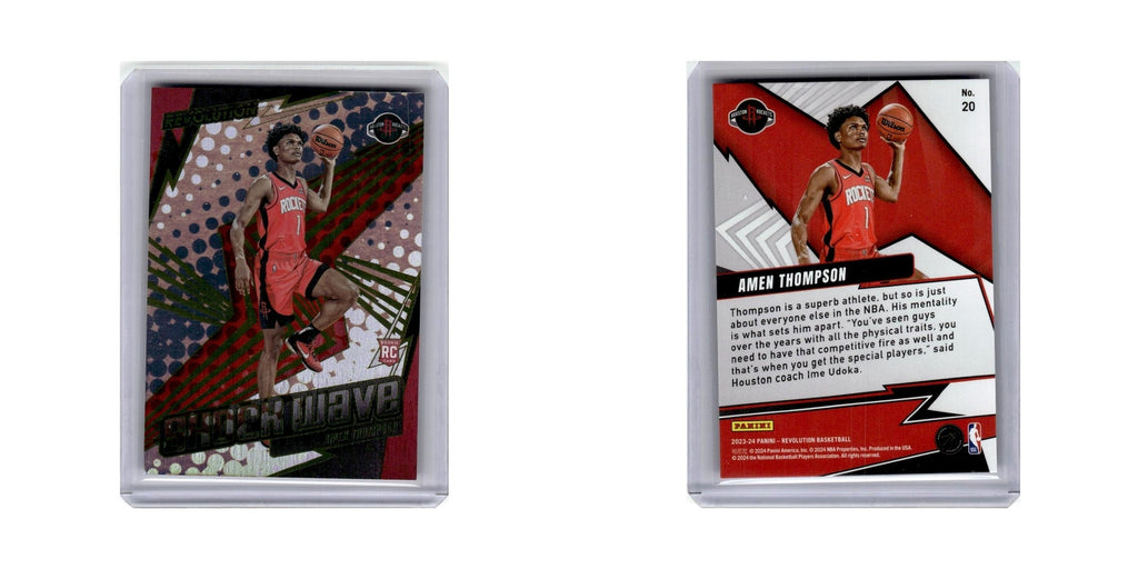 Amen Thompson Rookie 2023 Panini Revolution #20 Houston Rockets NM