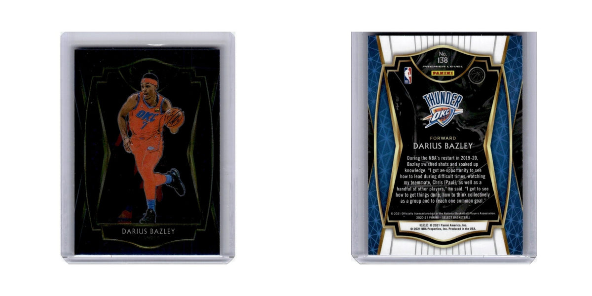 Darius Bazley 2020 Panini Select #138 Oklahoma City Thunder Basketball Card NM
