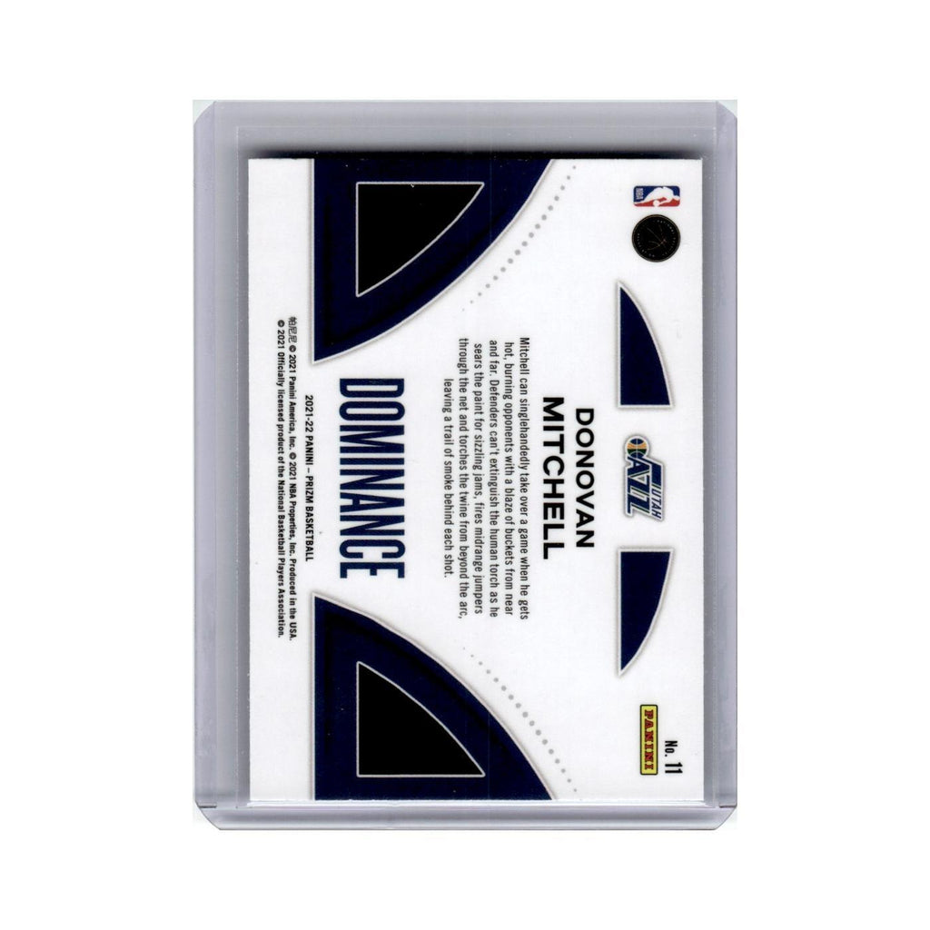 Donovan Mitchell 2021 Panini Prizm Dominance #11 Utah Jazz Basketball Card NM