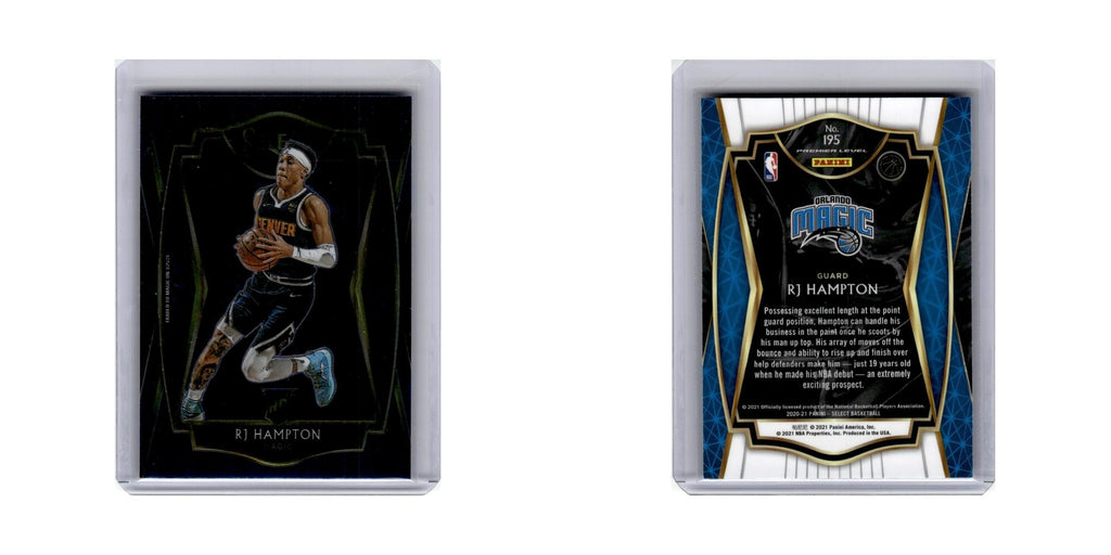 RJ Hampton Rookie 2020 Panini Select #195 Orlando Magic Basketball Card NM