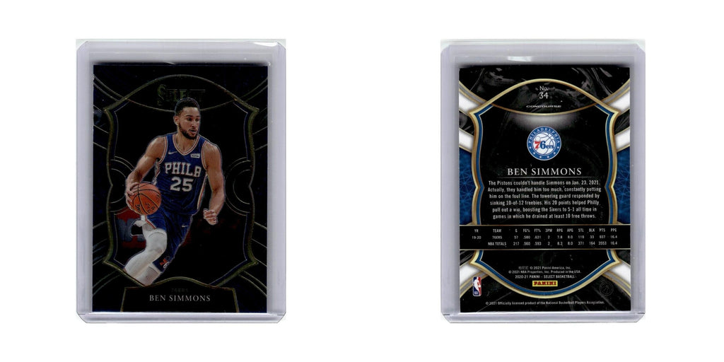 Ben Simmons 2020 Panini Select #23 Philadelphia 76ers Basketball Card NM