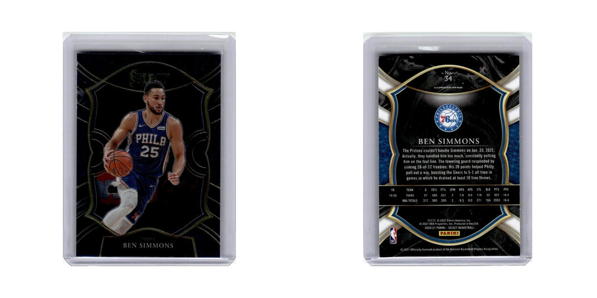 Ben Simmons 2020 Panini Select #23 Philadelphia 76ers Basketball Card NM