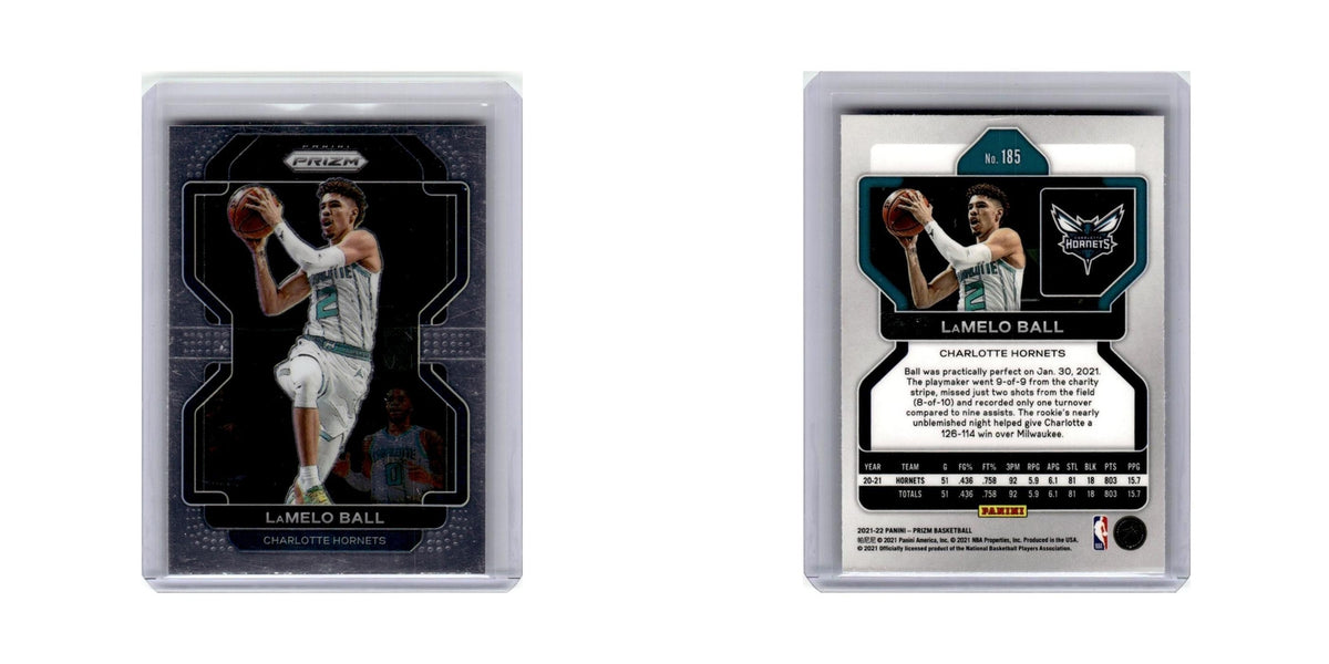 LaMelo Ball 2021 Panini Prizm #185 Charlotte Hornets Basketball Card NM