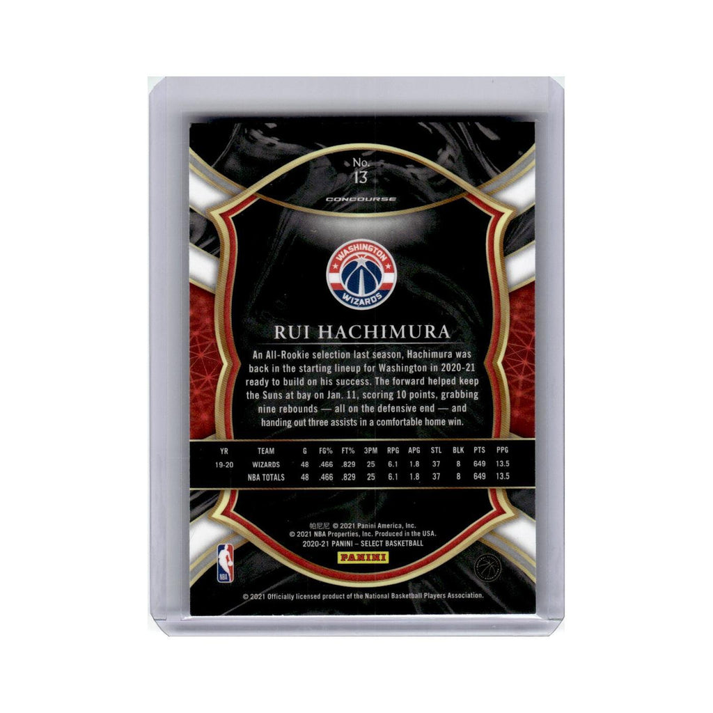 Rui Hachimura 2020 Panini Select #13 Washington Wizards Basketball Card NM