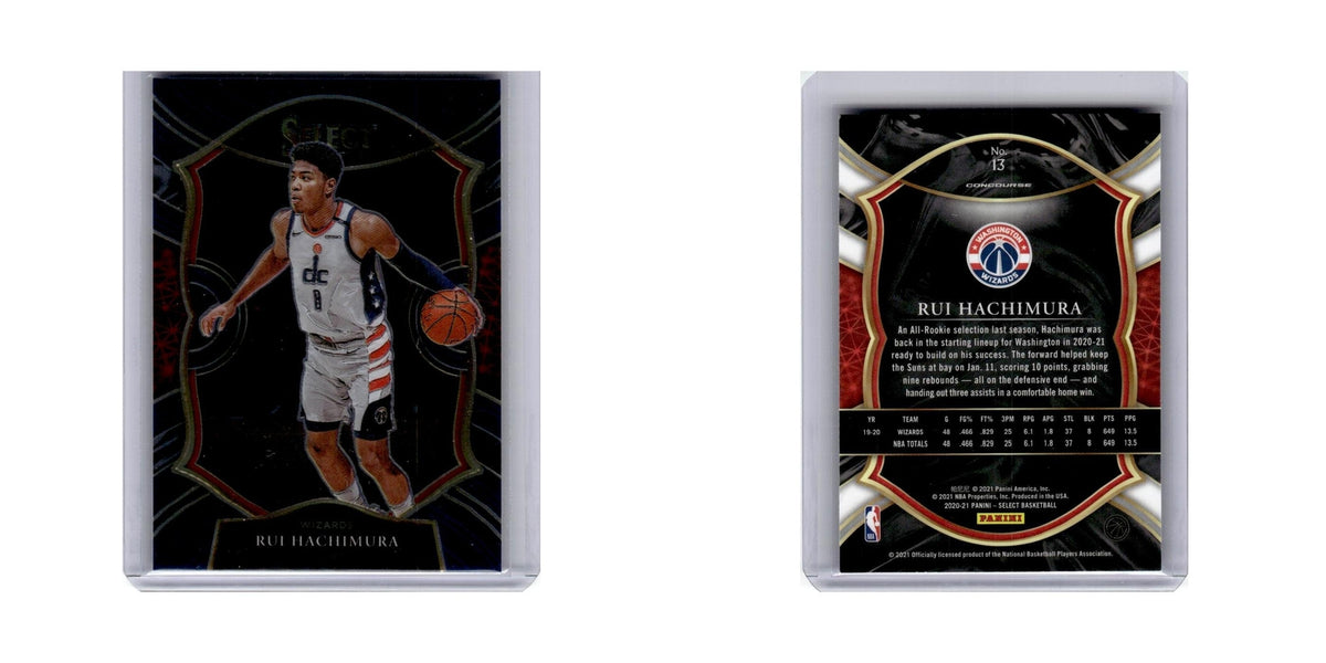 Rui Hachimura 2020 Panini Select #13 Washington Wizards Basketball Card NM