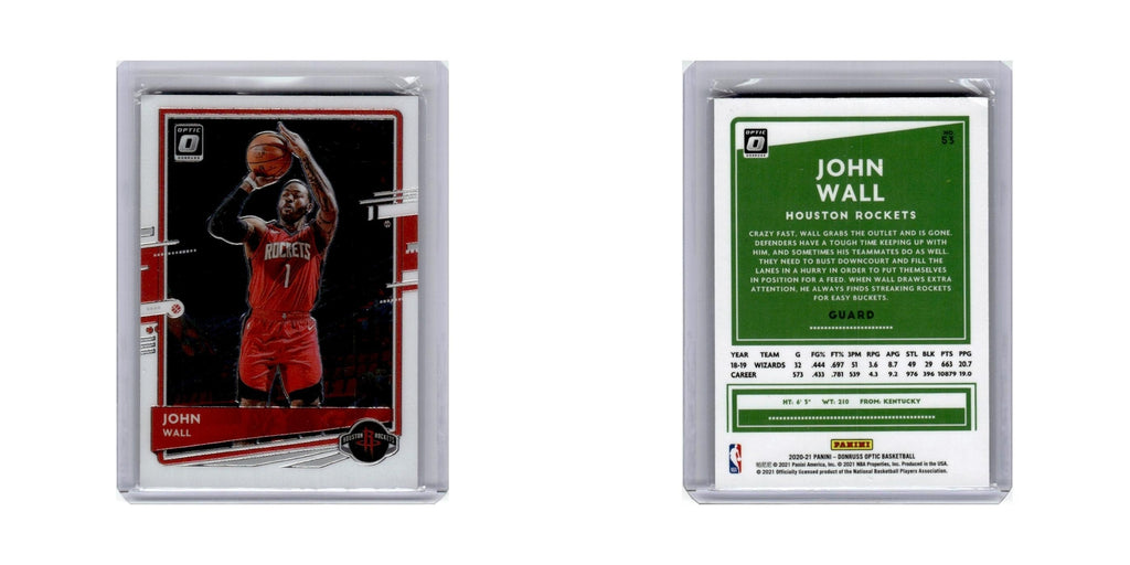 John Wall 2020 Donruss Optic #53 Houston Rockets Basketball Card NM