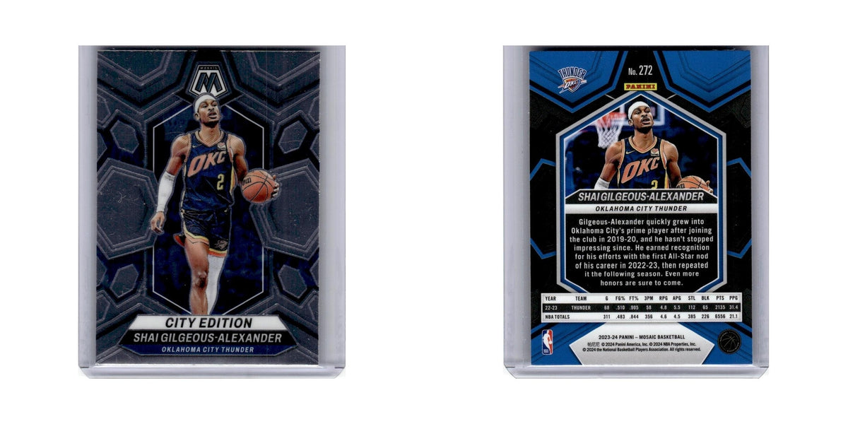 Shai Gilgeous-Alexander 2023 Panini Mosaic City Edition #272 Thunder NM