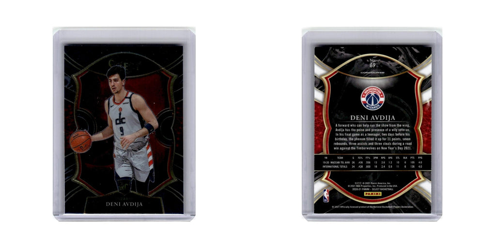 Deni Avdija Rookie 2020 Panini Select #69 Washington Wizards Basketball Card NM