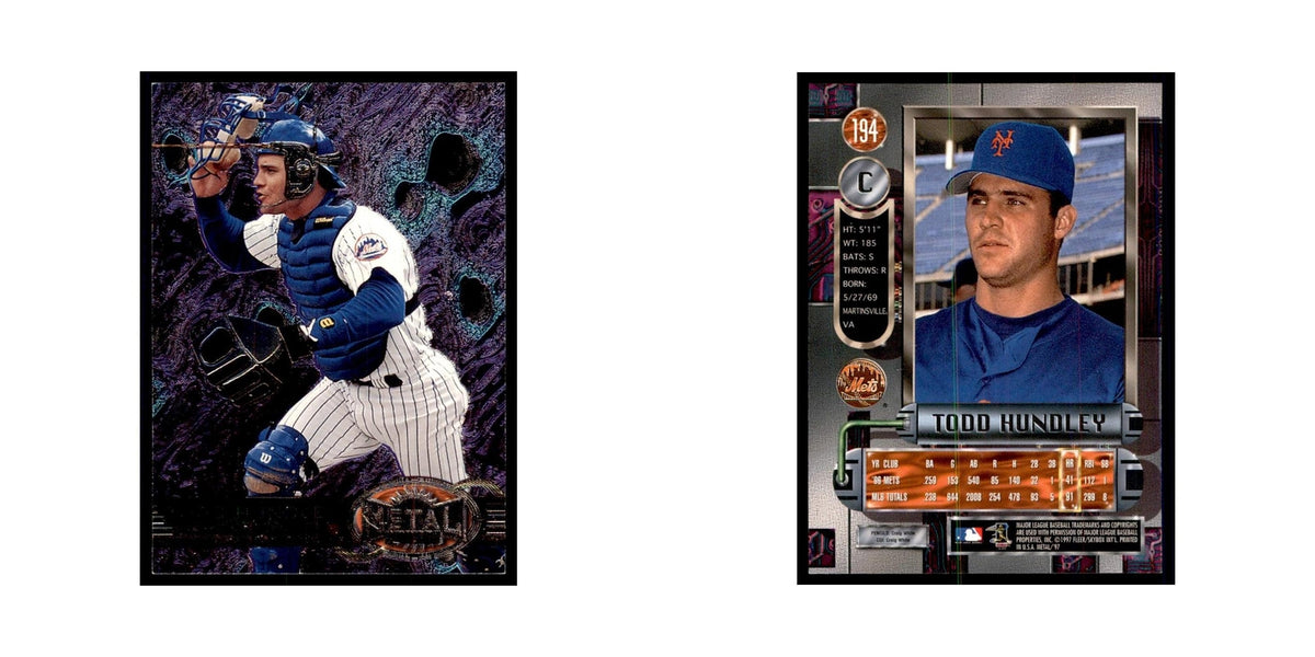 1997 Fleer Metal Universe Todd Hundley Baseball Cards #194