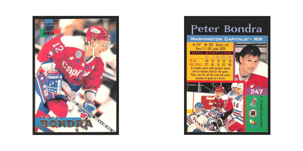 1994 Stadium Club Peter Bondra Washington Capitals #247