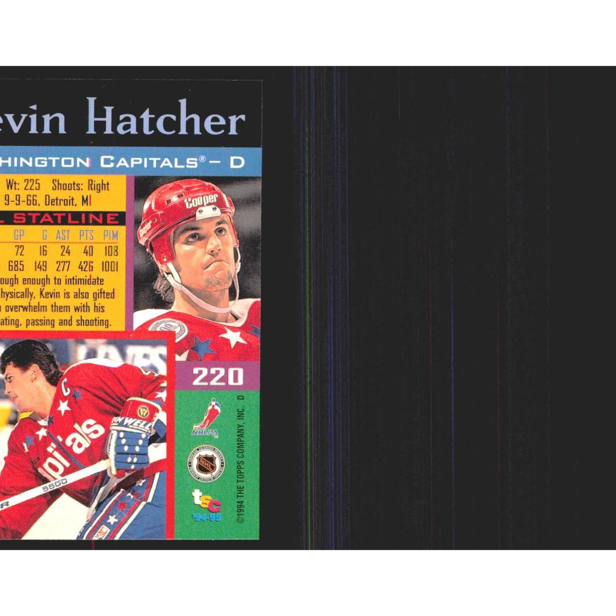 1994 Stadium Club Kevin Hatcher Washington Capitals #220