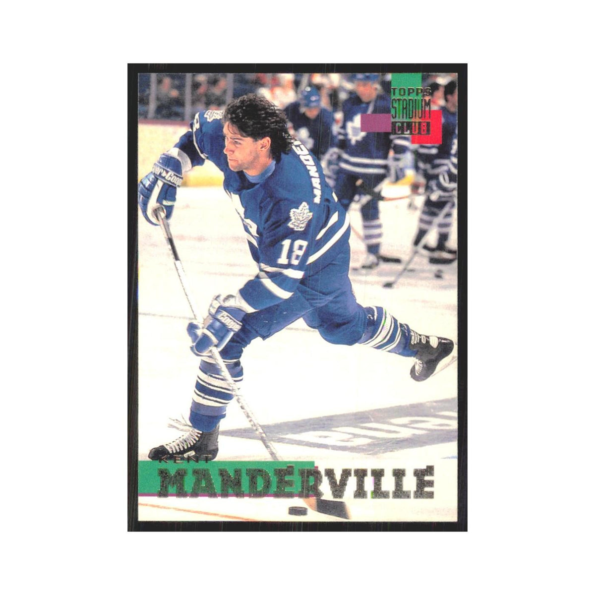 1994 Stadium Club Kent Manderville Toronto Maple Leafs #253