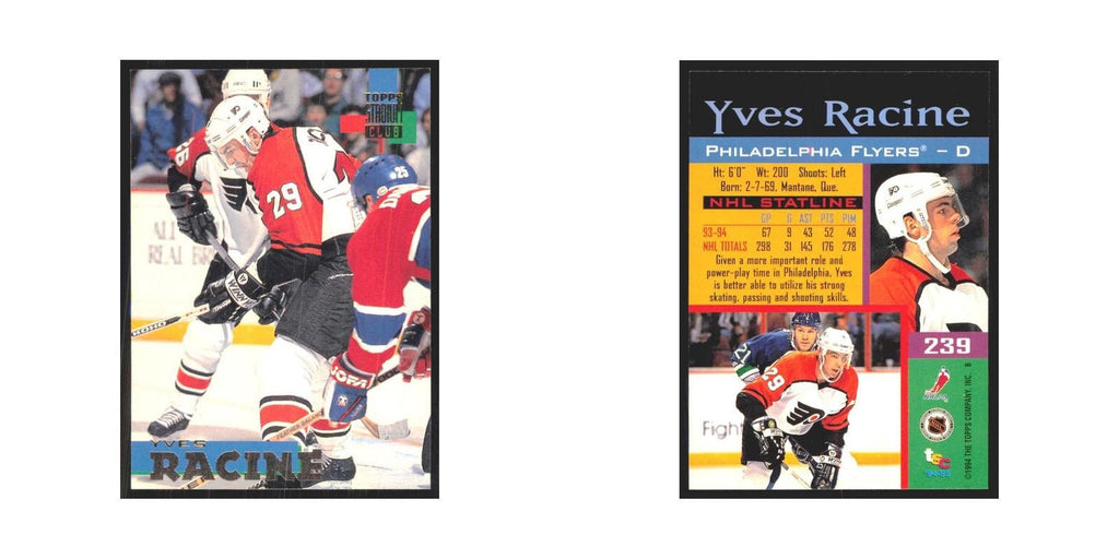 1994 Stadium Club Yves Racine Philadelphia Flyers #239